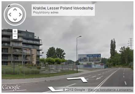 Widok lokalizacji w formie Street View