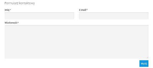 Formularz do kontaktu